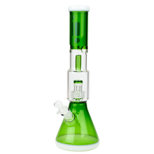 Load image into Gallery viewer, 16&quot; Infyniti Double Showerhead Perc Beaker Bong
