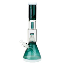 Load image into Gallery viewer, 16&quot; Infyniti Double Showerhead Perc Beaker Bong
