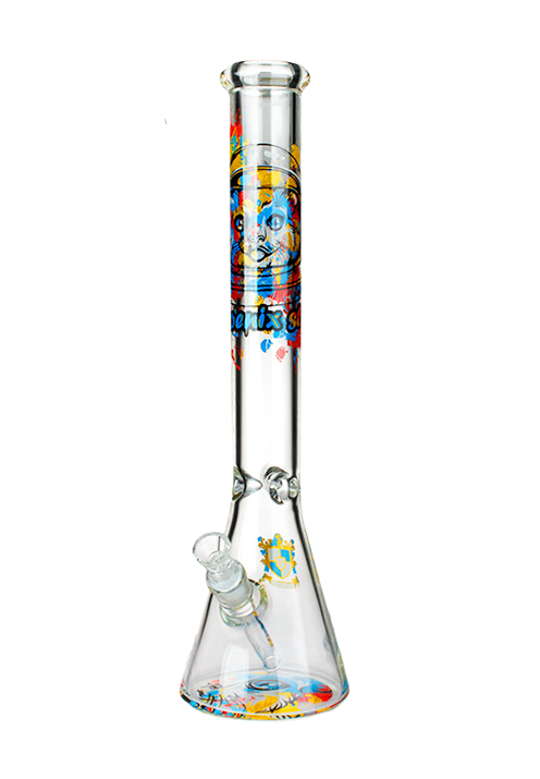 18'' 7mm PHOENIX STAR Space Cat Beaker Bong