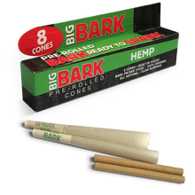 Load image into Gallery viewer, Big Bark 1 ¼ Hemp Pre-Rolled Cones - 24 Packs
