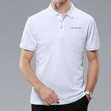 Load image into Gallery viewer, Custom Shirts Men&#39;s White Classic Polo Shirt Offset Heat Transfer Print
