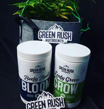 Load image into Gallery viewer, Veg To Harvest Pack: Organic Leafy Green Grow &amp; Beefy Bud Bloom Combo
