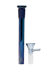 Load image into Gallery viewer, 4.5&quot; Metallic Bowl and Stem Set -  Light Blue
