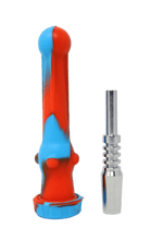 Load image into Gallery viewer, 5&quot; Round Tip Silicone Nectar Collector - Assorted Color
