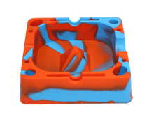 Load image into Gallery viewer, 5&quot; Multifunction Square Silicone Ashtray - Assorted Colour
