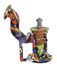 Load image into Gallery viewer, 6&quot; Silicone Dab Rig - Assorted Colour
