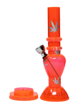 Load image into Gallery viewer, 7&quot; Acrylic Water Pipe with Grinder
