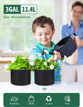 Load image into Gallery viewer, Wohous 20-Pack 1 Gallon Plant Grow Bags Heavy Duty Aeration Fabric Pots Thickened Nonwoven 1 Gallon Fabric Pots Plant Grow Bags (20, 1 Gallon)
