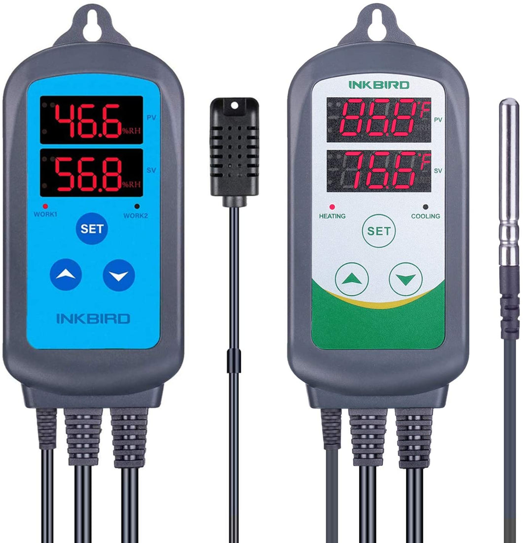 Inkbird Combination Humidity Controller IHC-200 and Temperature Controller ITC-308