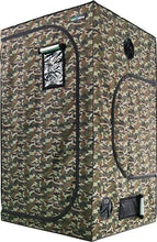 Load image into Gallery viewer, SunStream 48&quot;x24&quot;x60&quot; Hydroponic Camouflage Grow Tent for Indoor Planting, 4x2 FT with Reflective Mylar, Obeservation Window and Floor Tray…
