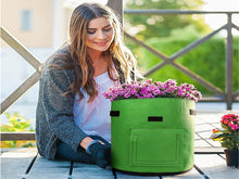 Load image into Gallery viewer, Wohous 20-Pack 1 Gallon Plant Grow Bags Heavy Duty Aeration Fabric Pots Thickened Nonwoven 1 Gallon Fabric Pots Plant Grow Bags (20, 1 Gallon)
