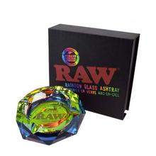Load image into Gallery viewer, RAW Rainbow Glass Ashtray
