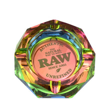 Load image into Gallery viewer, RAW Rainbow Glass Ashtray

