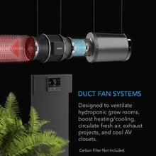 Load image into Gallery viewer, AC Infinity Cloudline T12 12&quot; Inline Fan w/ Controller 69 PRO

