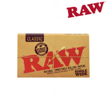 Load image into Gallery viewer, RAW Classic Single Wide Double Window Rolling Papers - 25 Packs/Box
