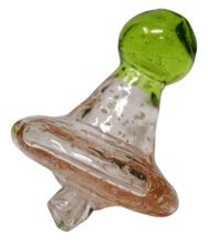 Load image into Gallery viewer, Directional Flow UV Glass Carb Cap - Glow in Dark
