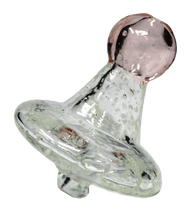 Load image into Gallery viewer, Directional Flow UV Glass Carb Cap - Glow in Dark

