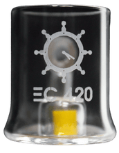 Load image into Gallery viewer, EC420 14mm 90 Degree Color Bead Reactor Core Quartz Banger
