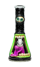 Load image into Gallery viewer, 13&quot; 7mm Double Eye Monster 3D Handcraft Beaker

