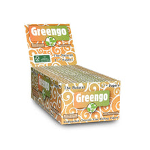Load image into Gallery viewer, Greengo Unbleached 1 1/4 Size Regular Rolling Papers - 50 Packs/Box
