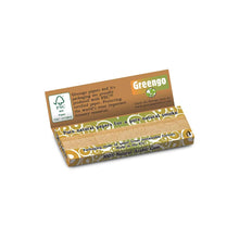 Load image into Gallery viewer, Greengo Unbleached 1 1/4 Size Regular Rolling Papers - 50 Packs/Box
