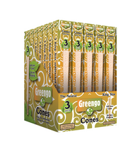 Load image into Gallery viewer, Greengo Unbleached King Size Slim Cones - 35 Packs/Box
