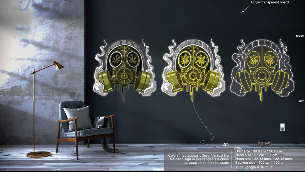 The Grass Mask LED Neon Sign