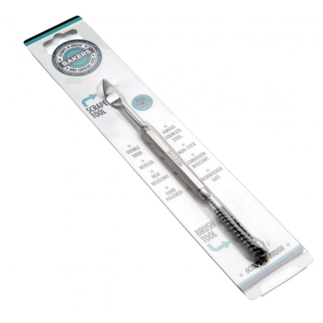 Bakers Tools Stainless Steel Scrape & Brush