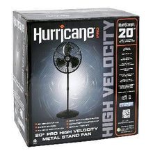 Load image into Gallery viewer, Hurricane® Pro High Velocity Oscillating Metal Stand Fan 20 in
