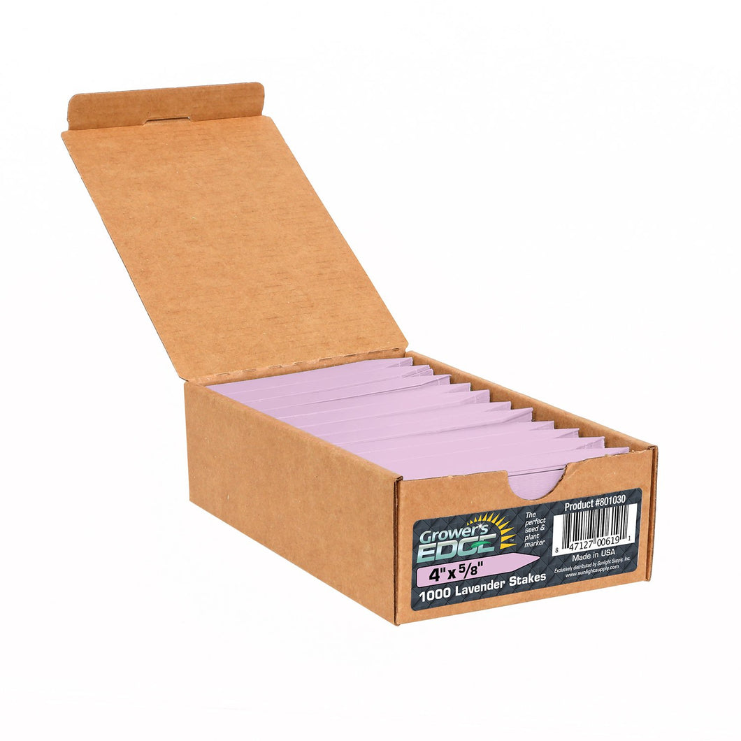 Grower's Edge® Plant Stake Labels Lavender - 1000/Box