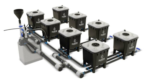 HydraMax 8 bucket, 4 Row RDWC System