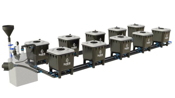 HydraMax 10 bucket, 2 Row RDWC System