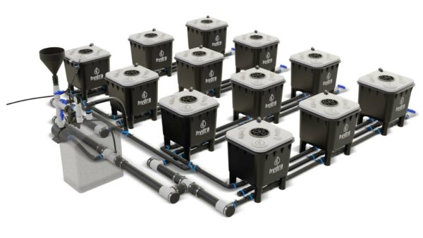 HydraMax 12 bucket, 4 Row RDWC System