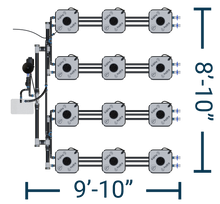 Load image into Gallery viewer, HydraMax 12 bucket, 4 Row RDWC System

