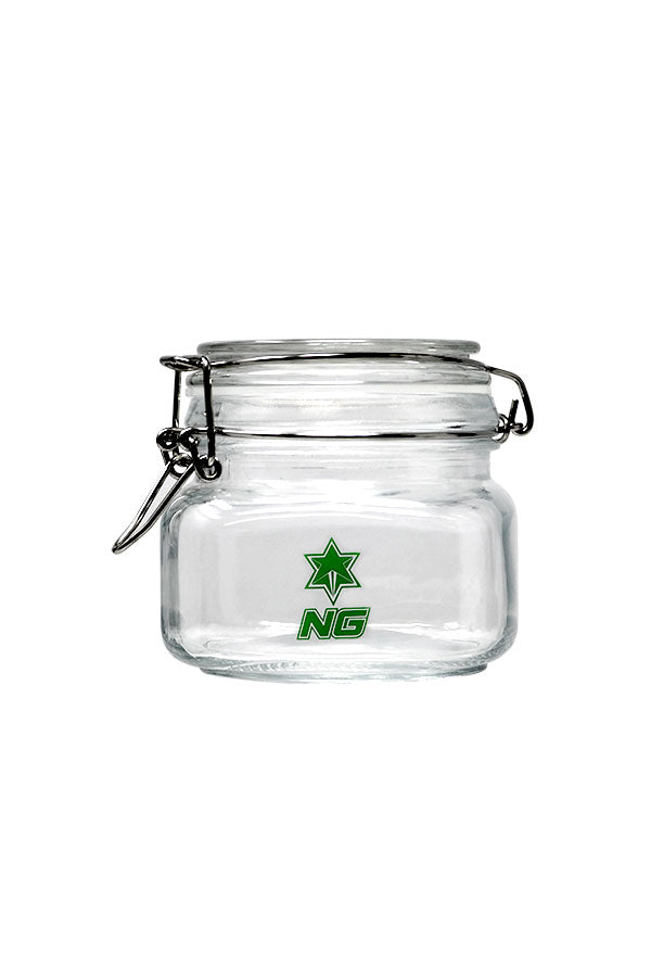 NICE GLASS Airtight Glass Jar with Lid - Small