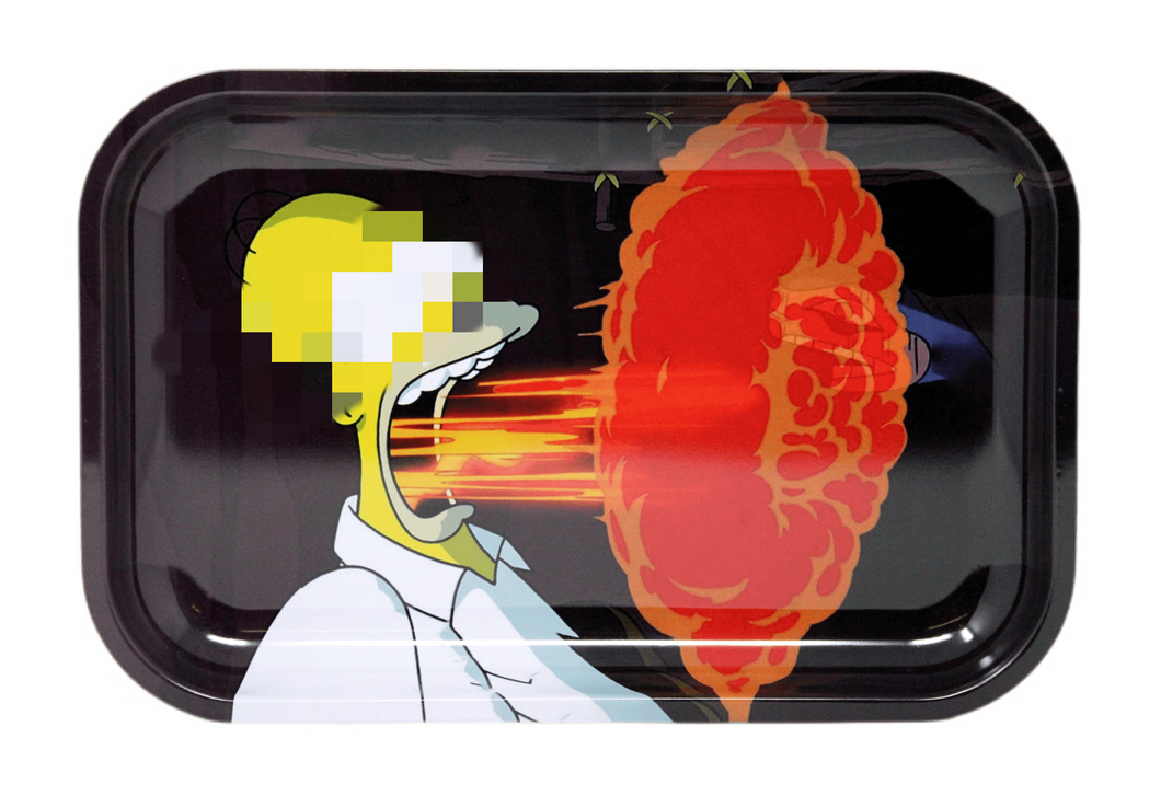 Cartoon Metal Rolling Tray - 11.5