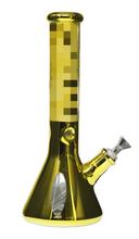 Load image into Gallery viewer, 14&quot; 7mm Metallic Beaker Bong
