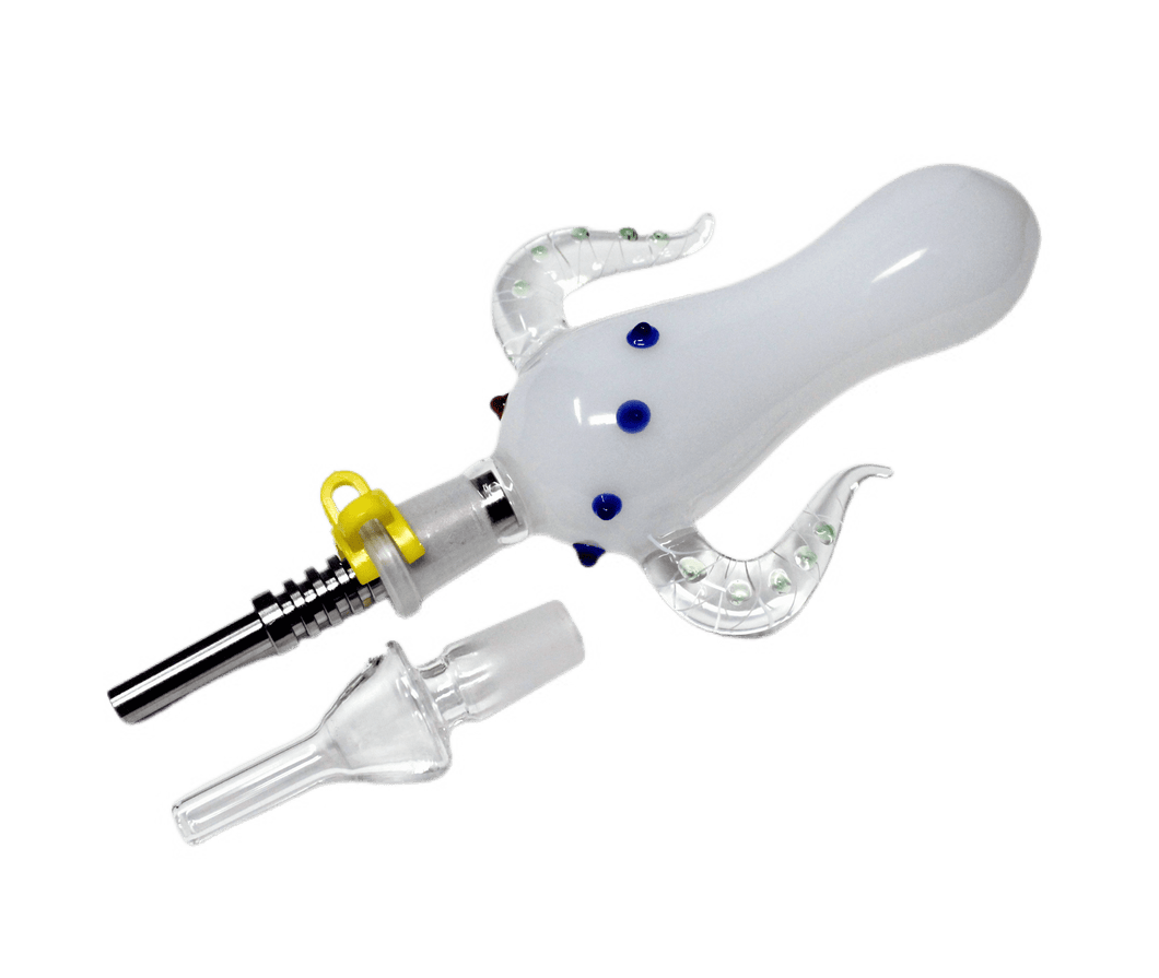 EC420 Horns Style Nectar Collector Kit - White