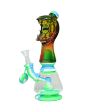 Load image into Gallery viewer, 8&quot; Leak Proof Dragon Eye #1 Silicone Water Pipe - Assorted Color
