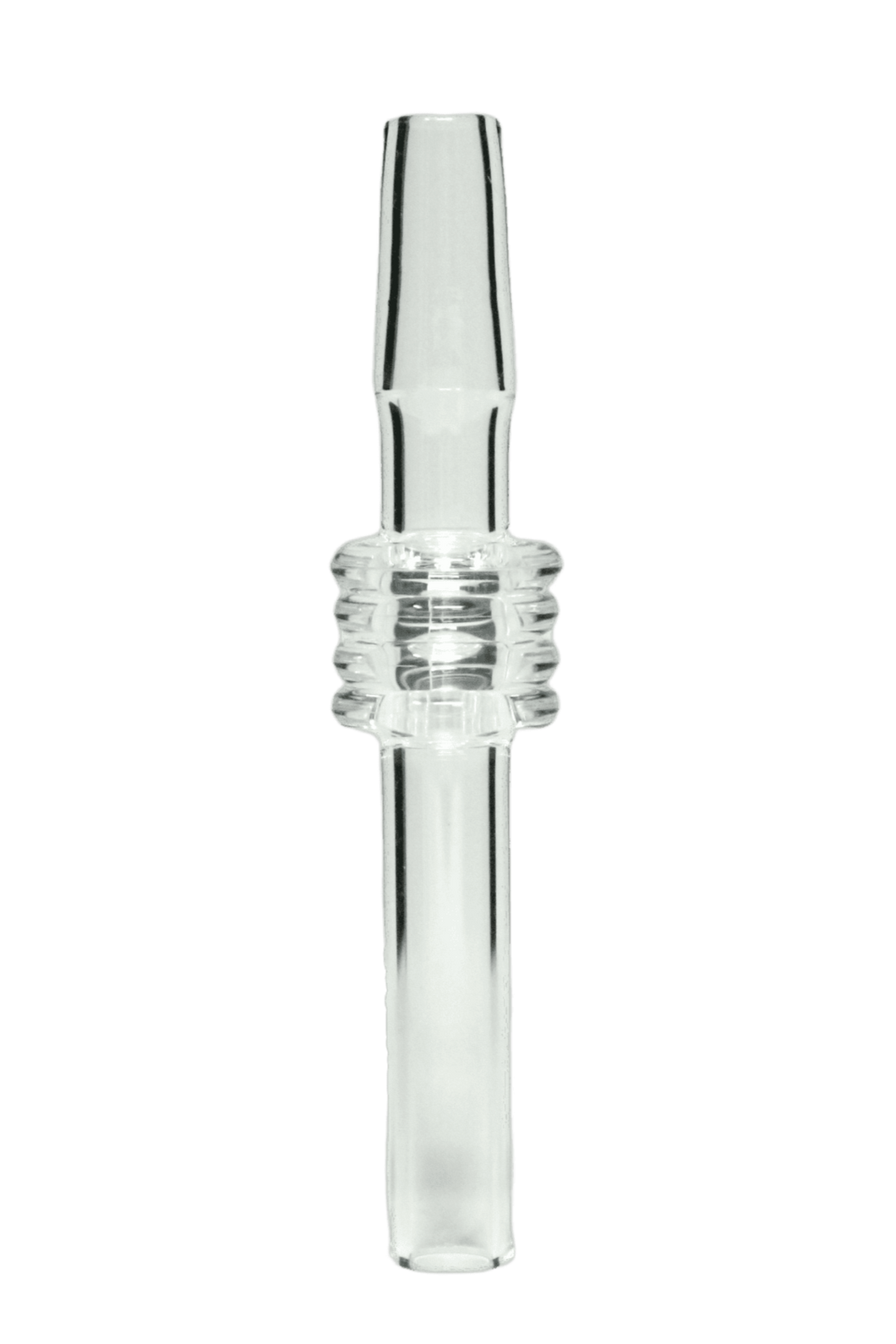 10mm Male Domeless Quartz - Clear Coil Straw
