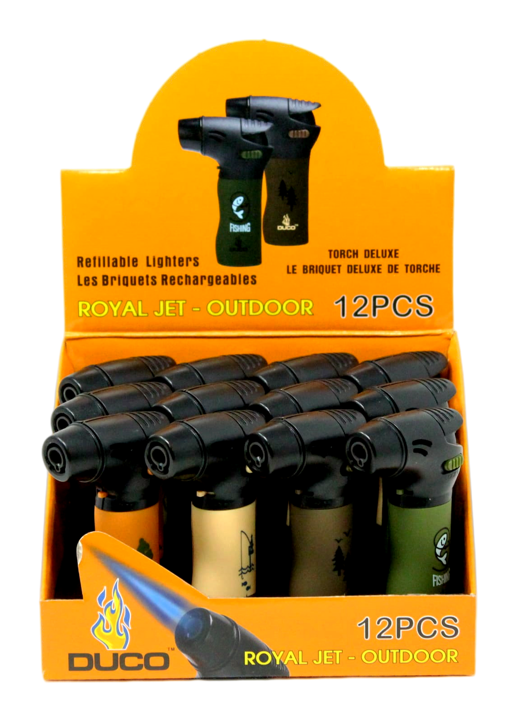DUCO Easy Grip Royal Jet Torch Outdoor Series - 12pcs/Display