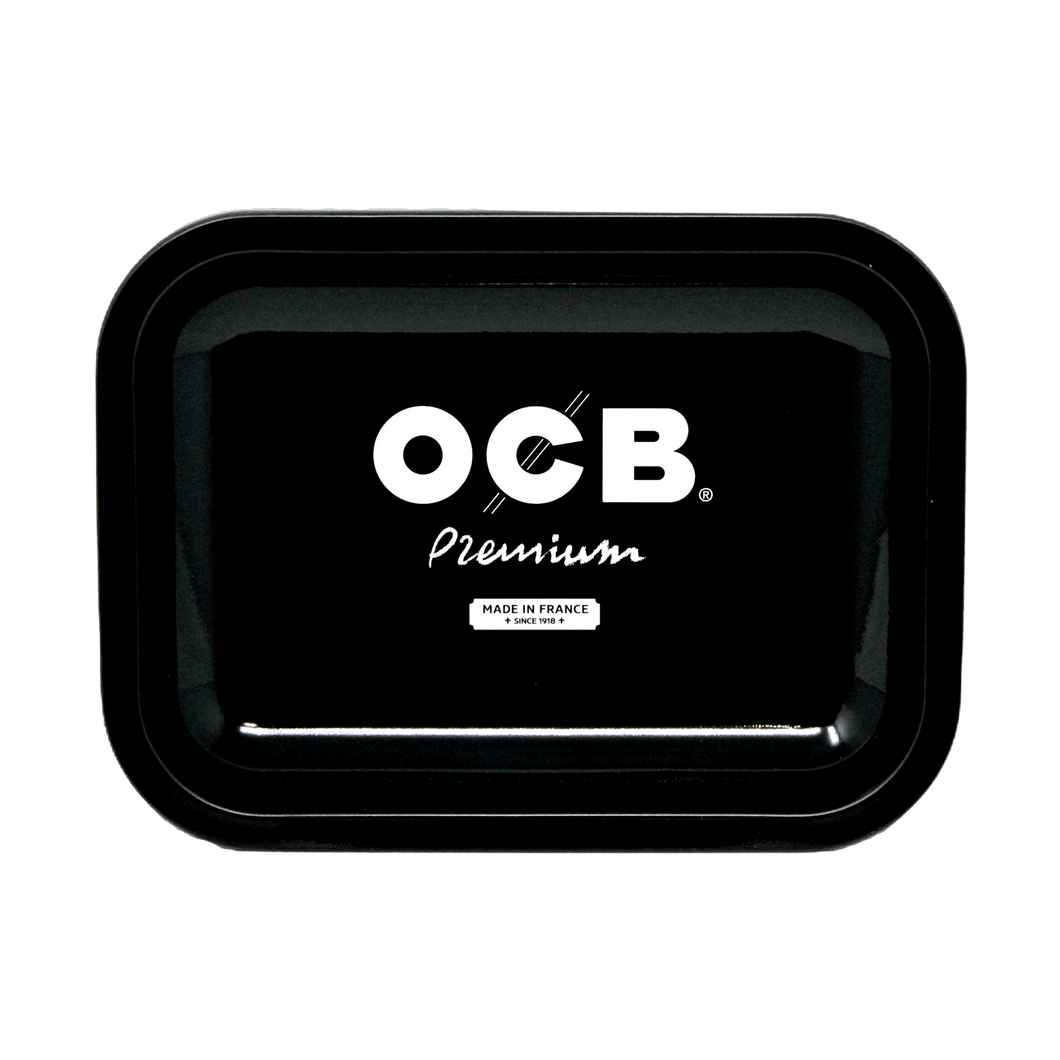 OCB Black Premium Metal Rolling Tray