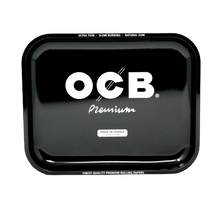 Load image into Gallery viewer, OCB Black Premium Metal Rolling Tray
