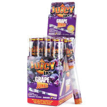 Load image into Gallery viewer, Juicy Jay’s Jones Pre-Rolled Cones With Dank 7 Tips - 24 Tubes/Pack
