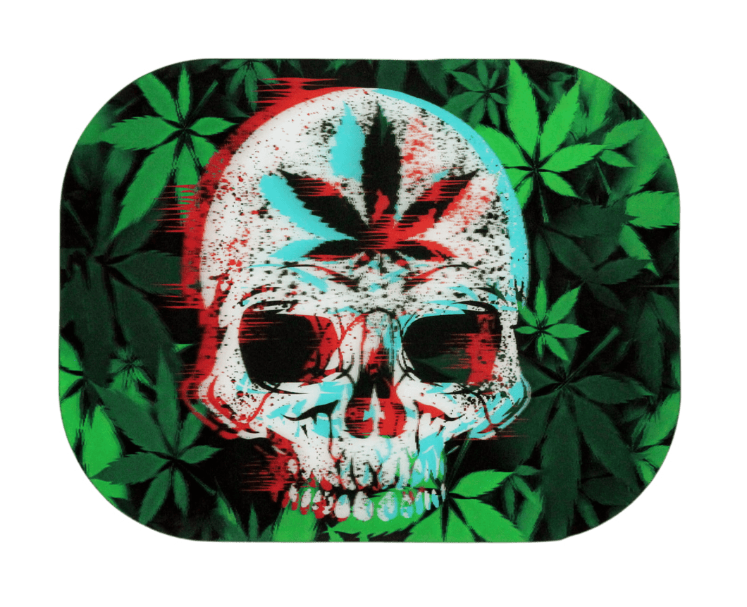 Leaf Skull 3D Magnetic Premium Tray Cover - Small - 7