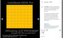 Load image into Gallery viewer, GeekBeast PRO 630W Samsung LED LM301H/B OR SEOUL3030
