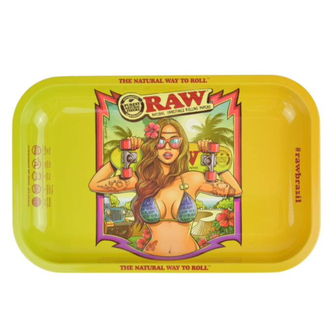 RAW Brazil Metal Rolling Tray - 11