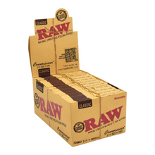 Load image into Gallery viewer, RAW Connoisseur 1 1/4 Rolling Papers w/ Tips - 24 Packs/Box
