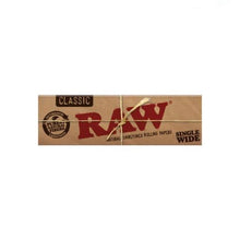 Load image into Gallery viewer, RAW Classic Single Wide Single Window Rolling Papers - 50 Packs/Box
