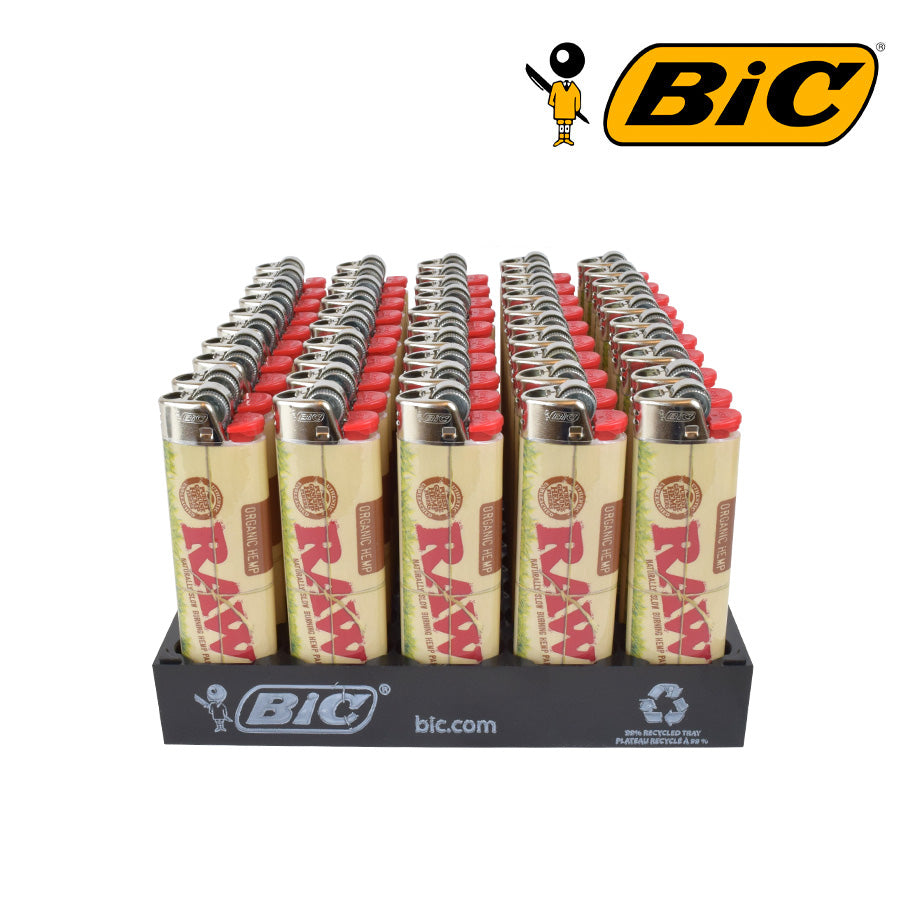 BIC – RAW ORGANIC LIGHTERS 50'S/Display